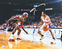 Allen Iverson Signed 76ers 16x20 Photo (JSA) at PristineAuction.com