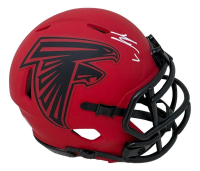Bijan Robinson Signed Falcons Rave Alternate Speed Mini Helmet (Beckett) at PristineAuction.com