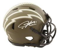 LaDainian Tomlinson Signed Chargers Salute to Service Alternate Speed Mini Helmet (Beckett) at PristineAuction.com