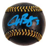 Alex Bregman Signed OML Black Leather Baseball (Beckett) at PristineAuction.com