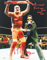 Hulk Hogan & Jimmy Hart Signed WWE 8x10 Photo Inscribed "Mouth of the South" & "2005 HOF" (JSA) at PristineAuction.com