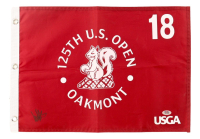 Ludvig Aberg Signed 2025 US Open Golf Flag (PSA) at PristineAuction.com