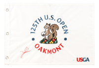 Jon Rahm Signed 2025 US Open Golf Flag (JSA) at PristineAuction.com