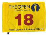 Ernie Els Signed 2012 Open Championship Golf Flag (PSA) at PristineAuction.com