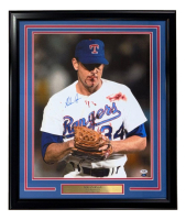 Nolan Ryan Signed Rangers Custom Framed Photo (PSA) at PristineAuction.com