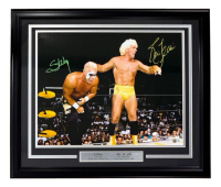 Sting & Ric Flair Signed WWE Custom Framed Photo (Beckett) at PristineAuction.com