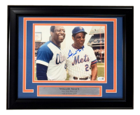 Willie Mays Signed Mets Custom Framed Photo (JSA) at PristineAuction.com