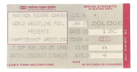 1988 WWF Madison Square Garden Ticket Stub at PristineAuction.com