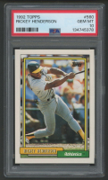 Rickey Henderson 1992 Topps #560 (PSA 10) at PristineAuction.com