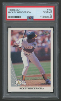 Rickey Henderson 1990 Leaf #160 (PSA 10) at PristineAuction.com