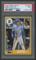 Bobby Witt Jr. 2022 Topps Update / 1987 #87TBU7 (PSA 9) at PristineAuction.com