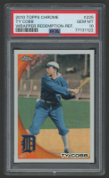 Ty Cobb 2010 Topps Chrome Wrapper Redemption Refractor #225 (PSA 10) at PristineAuction.com