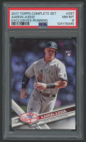 Aaron Judge 2017 Topps Complete Set Running #287 (PSA 8) at PristineAuction.com