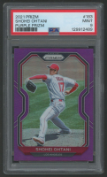 Shohei Ohtani 2021 Panini Prizm Purple Prizm #183 (PSA 9) at PristineAuction.com