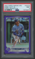 Bobby Witt Jr. 2022 Topps Chrome Update Purple Refractor #USC35 RC (PSA 9) at PristineAuction.com