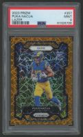 Puka Nacua 2023 Panini Prizm Orange Lazer #357 RC (PSA 9) at PristineAuction.com