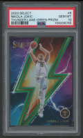 Nikola Jokic 2023 Select Thunder Lane Green Prizm #6 (PSA 10) at PristineAuction.com