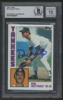 Don Mattingly Signed 1984 Topps #8 RC (BGS | Auto 10) at PristineAuction.com