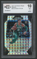 Jayson Tatum 2017-18 Panini Prizm Mosaic #20 RC (BCCG 10) at PristineAuction.com