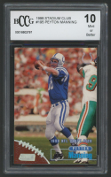Peyton Manning 1998 Stadium Club #195 RC (BCCG 10) at PristineAuction.com