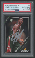 Giannis Antetokounmpo Signed 2013 Pinnacle #5 (PSA | Auto 9) at PristineAuction.com