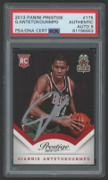 Giannis Antetokounmpo Signed 2013 Prestige #175 (PSA | Autograph Graded 9) at PristineAuction.com