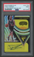 Tony Parker 2020 Panini Flux Ultraviolet Signature Silver #UVTPA (PSA 9) at PristineAuction.com