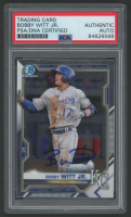 Bobby Witt Jr. Signed 2021 Bowman Chrome #BCP1 (PSA) at PristineAuction.com