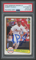 Albert Pujols Signed 2002 Donruss Originals #32 (PSA | Autograph Graded 10) at PristineAuction.com