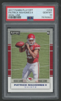 Patrick Mahomes II 2017 Playoff Goal Line #204 RC (PSA 10) at PristineAuction.com