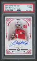 CJ Stroud 2021 Onyx Vintage College Autographs Blue #CACS (PSA 9) at PristineAuction.com