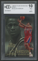 Allen Iverson 1996-97 Flair Showcase Row 2 #3 RC (BCCG 10) at PristineAuction.com
