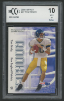Tom Brady 2000 Impact #27 RC (BCCG 10) at PristineAuction.com