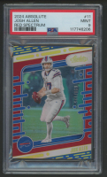 Josh Allen 2024 Absolute Red Spectrum #11 #98/125 (PSA 9) at PristineAuction.com