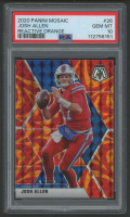 Josh Allen 2020 Mosaic Mosaic Reactive Orange #26 (PSA 10) at PristineAuction.com