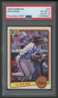 Pete Rose Signed 1983 Donruss #42 (PSA 6 | Auto 10) at PristineAuction.com