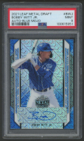 Bobby Witt Jr. 2021 Leaf Metal Draft Autographs Blue Mojo #BABWGJ #2/10 (PSA 9) at PristineAuction.com