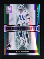 Deion Sanders / Roy Williams 2006 Donruss Elite Back to the Future Green #19 #0527/1000 at PristineAuction.com