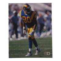 Isaac Bruce Signed Rams 8x10 Photo (Beckett) at PristineAuction.com