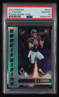 CJ Stroud 2023 Panini Phoenix Rookie Rising Teal #RIS-2 RC #026/150 (PSA 10) at PristineAuction.com