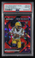 Jayden Daniels 2024 Panini Prizm Draft Picks New Recruits Red Ice #NR-JDS RC (PSA 10) at PristineAuction.com