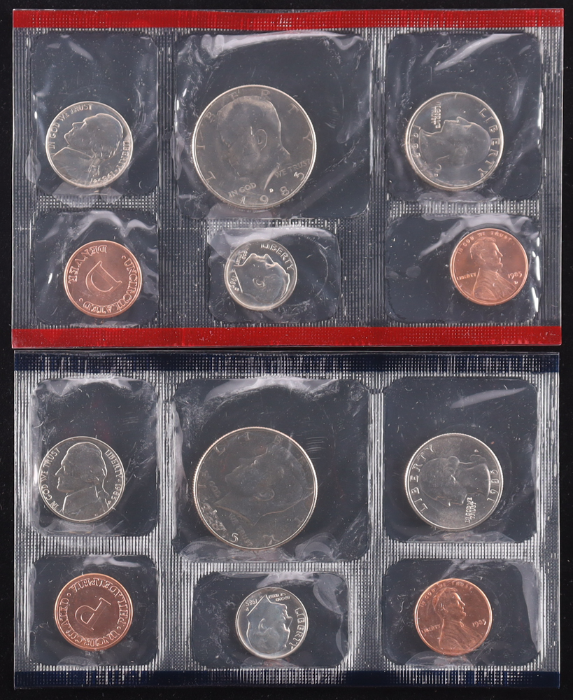1985 United States D & P Mint Proof Set of (12) Coins at PristineAuction.com 1985 United States D & P Mint Proof Set of (12) Coins at PristineAuction.com