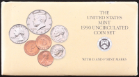 1990 United States D & P Mint Proof Set of (12) Coins at PristineAuction.com