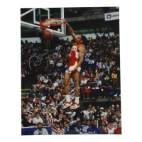 Spud Webb Signed Hawks 11x14 Photo (Beckett) at PristineAuction.com