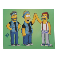 Cheech Marin & Tommy Chong Signed "The Simpsons" 11x14 Photo (Beckett) at PristineAuction.com