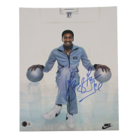 George Gervin Signed Spurs 11x14 Photo Inscribed "Ice" (Beckett) at PristineAuction.com