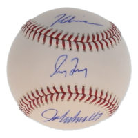 Greg Maddux, Tom Glavine & John Smoltz Signed OML Baseball (JSA) at PristineAuction.com