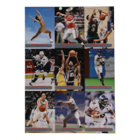 2003 Sports Illustrated for Kid Uncut Sheet of (9) Cards with LeBron James RC, Tim Duncan, Michelle Kwan, Diana Taurasi RC at PristineAuction.com