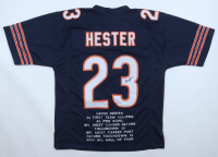 Devin Hester Signed Career Highlight Stat Jersey (JSA) at PristineAuction.com