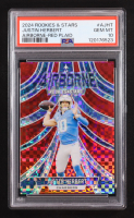 Justin Herbert 2024 Panini Rookies & Stars Airborne Red Plaid #A-JHT (PSA 10) at PristineAuction.com